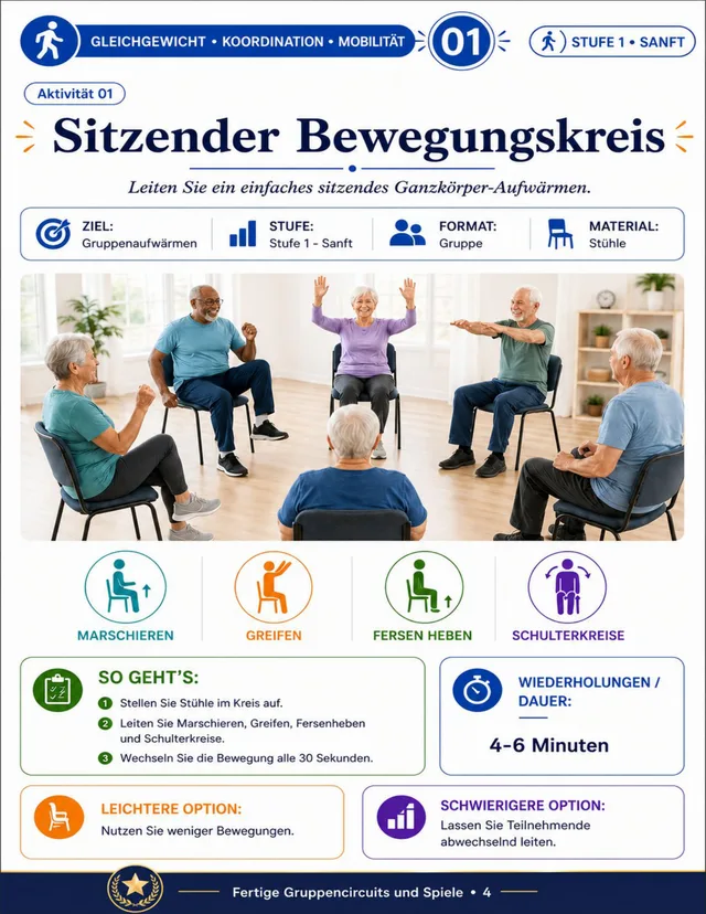 Seite aus dem Aktivitäts-Kit für Senioren