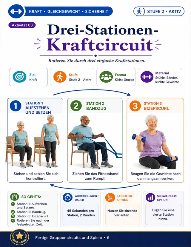 Seite aus dem Aktivitäts-Kit für Senioren