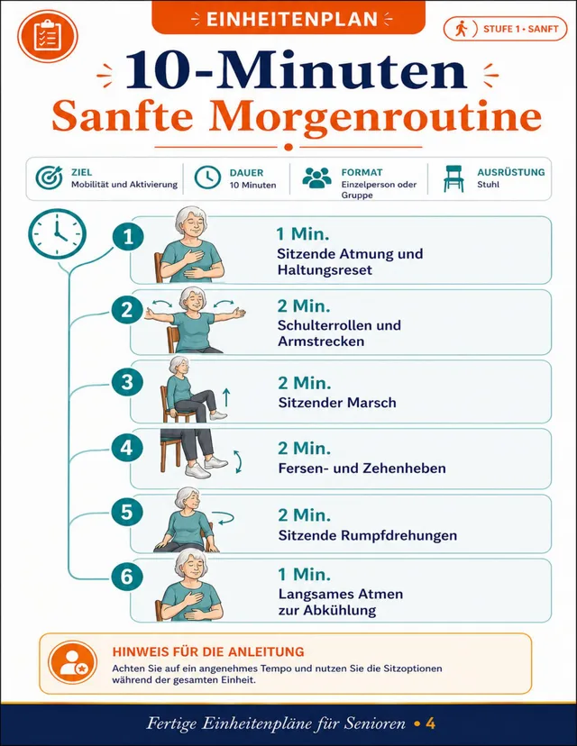 Seite aus dem Aktivitäts-Kit für Senioren